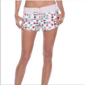 Oakley Women's Polka Dot Shorts - White, Red, Blue